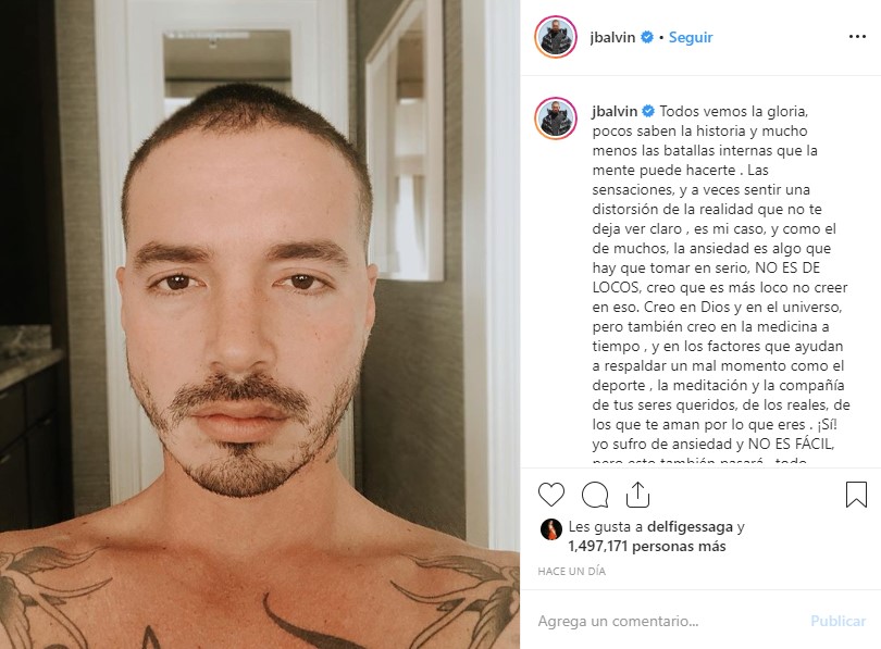 J Balvin habla de su lucha contra la ansiedad 5 J Balvin