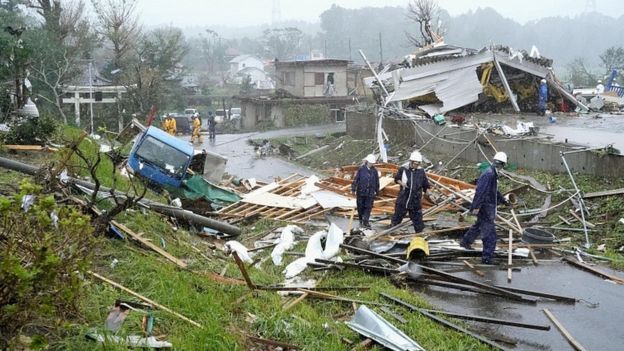 Japón: sufre la mayor tormenta en décadas toca tierra Tifón Hagibis 12 109203773 057240724