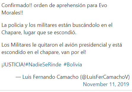 Emiten orden de aprehensión contra Evo Morales 5 Screenshot 2 19