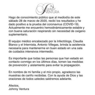 Johnny Ventura da positivo a COVID-19 5 Screenshot 1 32