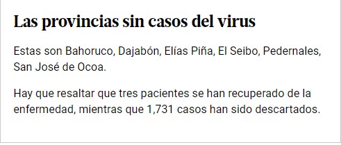 Casos de coronavirus por provincia en la República Dominicana 8 Screenshot 2 20