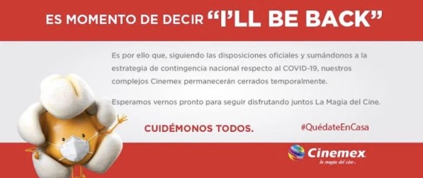 Cinemex también cierra todos sus cines en México por coronavirus 5 Screenshot 4 15