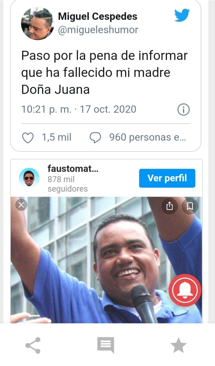 Muere la madre del humorista Miguel Céspedes 5 20201018 105255
