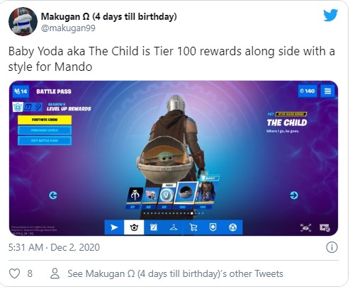 Fortnite: trucos para tener el skin de Mandalorian y Baby Yoda 5 Screenshot 7 1