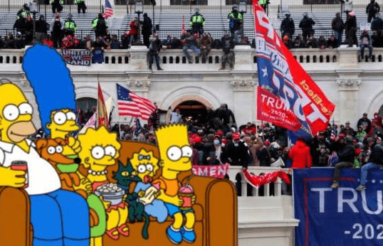 Los Simpson predijeron el asalto al Capitolio de EE UU que terminó en tragedia