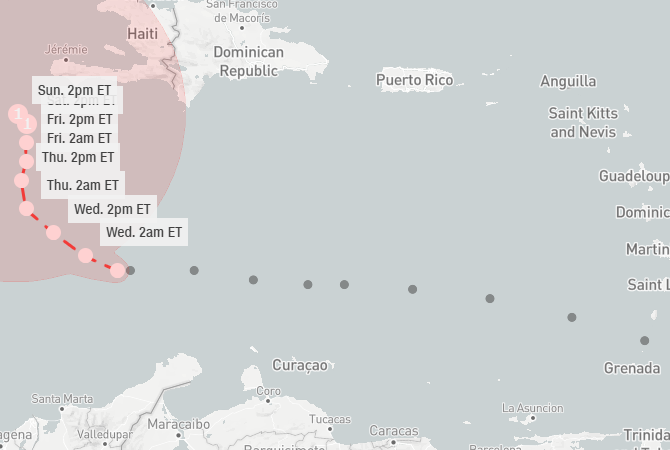 Trayectoria de la tormenta tropical Melissa: ¿dónde está y hacia dónde se dirige? 2 Screenshot 2